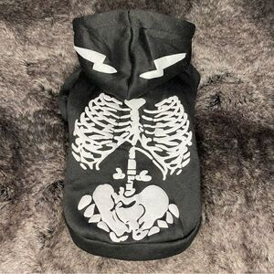 Skeleton dog hoodie   